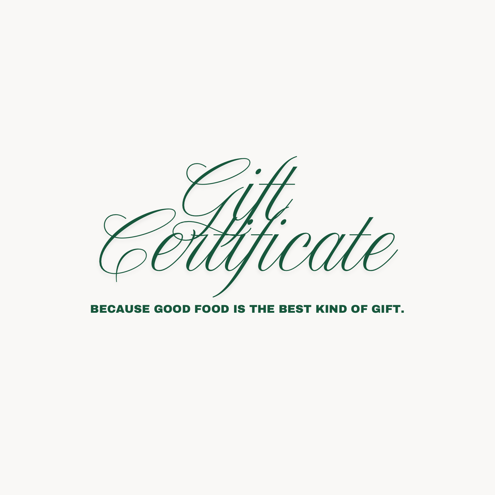 Gift Certificate
